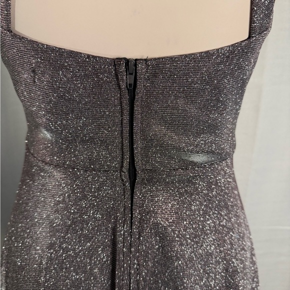 Xtraordinary Silver and Black Fit and Flare Mini Dress - Picture 4 of 12